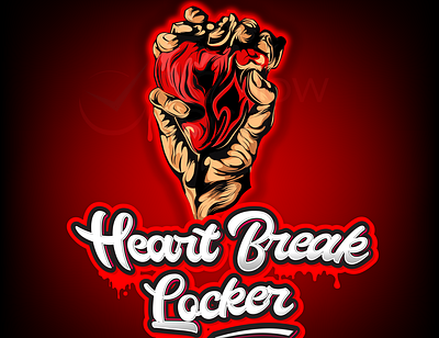 Heartbreak Locker 2d 3d animation branding business logo design design heart illustration logo logo design logodesign ui vector