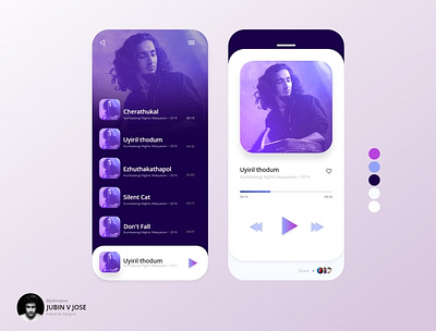 Music Player App Concept | UI Design adobe xd adobe xd design app concept design design freelancer freelancers icon illustration illustrator interface interface designer photoshop ui ui ux uidesign uxdesign