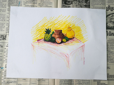 Still life (Colored pens)