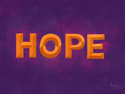 Hope! digital hope lettering procreate procreateart