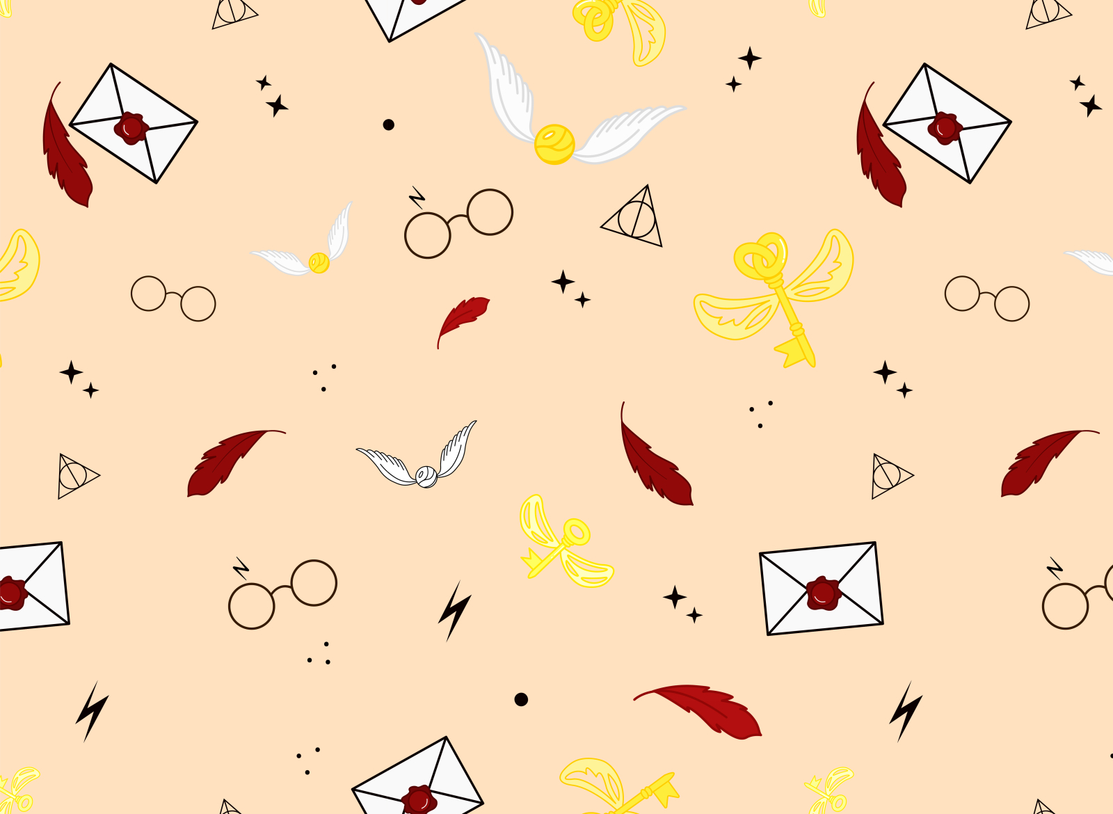 school of magic pattern by katrin_the_artist on Dribbble