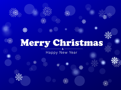 Merry Christmas and New Year Typography on a blue background 2023 design golden design graphic design illustration vector