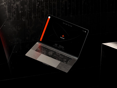 Spacecadet Ventures Website 3d animation black mockup motion orange spacecadet ventures website