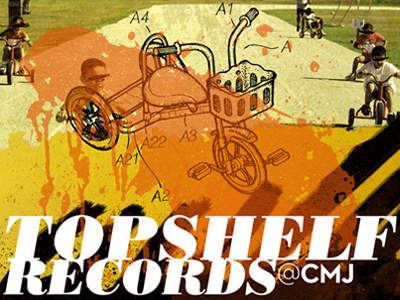 Topshelf Records 2012 CMJ Showcase bike bodoni collage neutra poster tricycle type