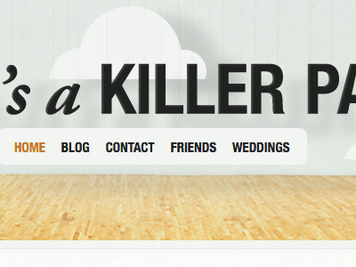 It's A Killer Panda nav nav theme tumblr web web fonts wood