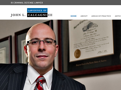 Law Office Of John L Calcagni illustrator photoshop user interface design web design