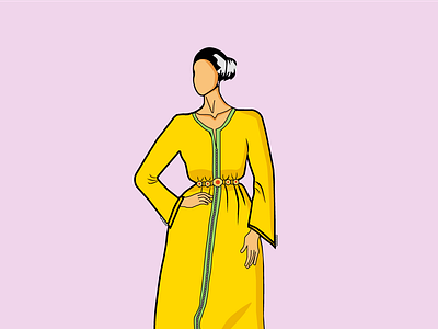 Moroccan Caftan branding caftan clothes design fashion graphic design illustration illustrator logo moroccan caftan moroccan clothes traditional traditional clothes vector women women clothes