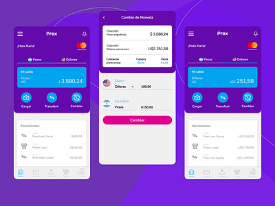 App Prex app design fintech ui design uidesign ux uxui