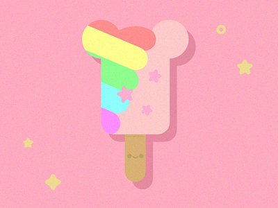 Ice Cream abstract cuteart design flat graphic design ice cream icon illustrator minimal minimalism summer vector
