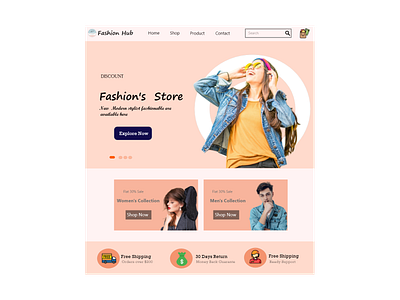 Fashion Store design ui web