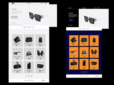 Sunglasses Website branding creativity design logo typography ui uiux web