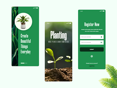 Planting E-commerce App app design graphic design ui ux