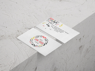 LoveFood Card branding card design illustration logo polygraphy typography vector
