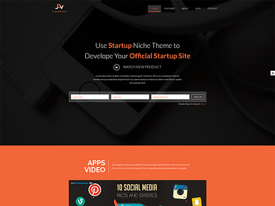 My design in themeforest one page
