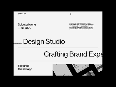 STUDIO—KD® Portfolio Website agency agency branding agencywebsite animation brandidentity designstudio identity interaction kyledavis onscroll selfbranding studio studiokd webdesign website