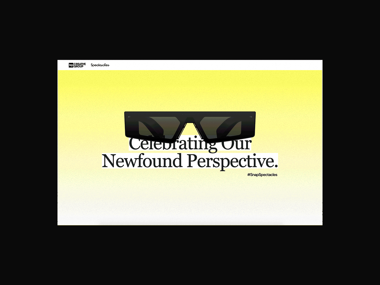 Spectacles© A New Perspective Campaign 48hour agencywebsite animation ar branding design interaction snapchat spectacles