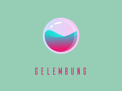 LOGO GELEMBUNG design graphic design illustration logo typography vector