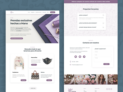 Violet fashion website - UX/UI Design