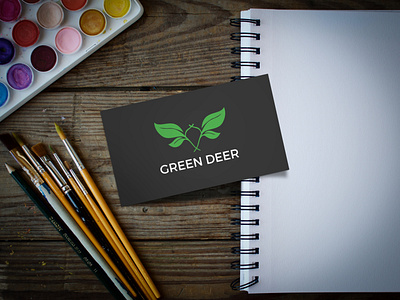 logo green deer.