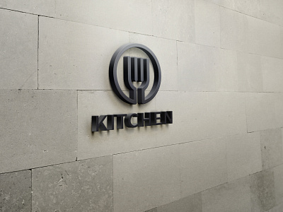 KITCHEN branding design logo minimal