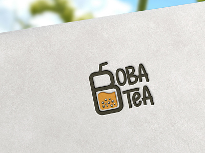 Logo BobaTea branding design logo typography