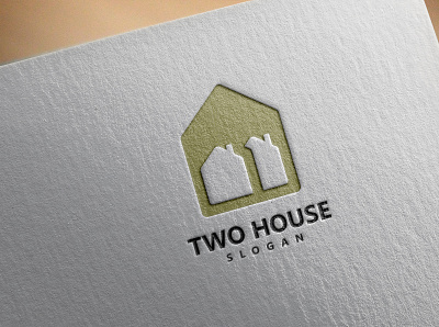 Logo Two House branding design logo