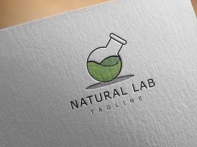 Logo Natural Lab branding design logo