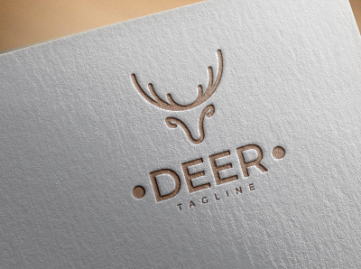 Logo Deer branding design logo