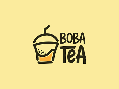 BobaTea branding design logo