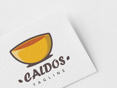 Logo Caldos background broth cook cooking culinary design food hot illustration isolated kitchen ladle logo lunch menu pan recipe restaurant sign vector