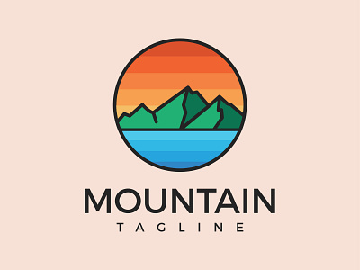 Badge Logo Mountain