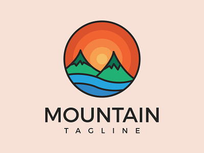 Badge Logo Mountain