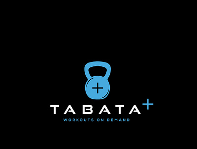 TABATA PLUS app design logo minimal