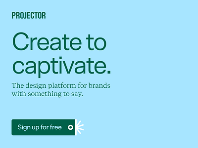 CreateToCaptivate animation branding design illustration logo web