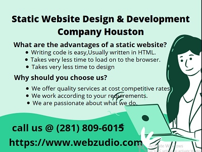 Static Website Design Development Company Houston1 website design