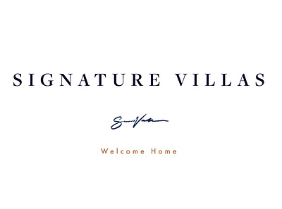 Signature Villas Branding branding design graphic design logo minimal typography