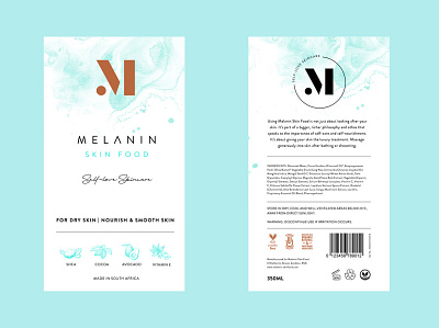 Melanin Skin Food - African Skincare & Products branding graphic design logo packaging packaging design typography