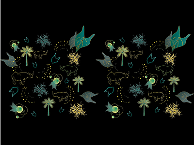 Rhino Pattern adobe adobe illustrator design digital art icon illustration nature pattern pattern design rhino vector