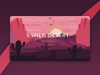 Wild Desert app clean design front front end front end front end development frontend illustration minimal simple design ui web website