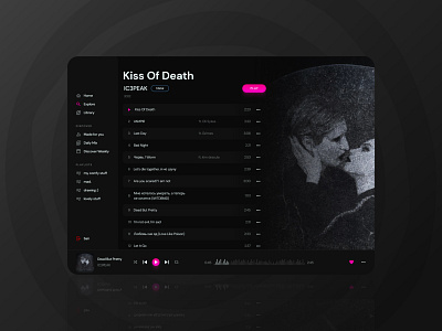 Daily UI #1 | Tribo Criativa | Music Player