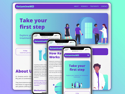 KetamineMD app design doctors health healthcare ux uxui web design