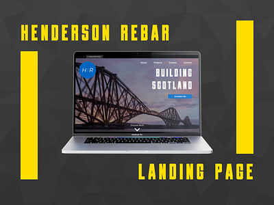 Construction Website - Landing Page business construction contractor local scotland ui ui design ux ux design web design website