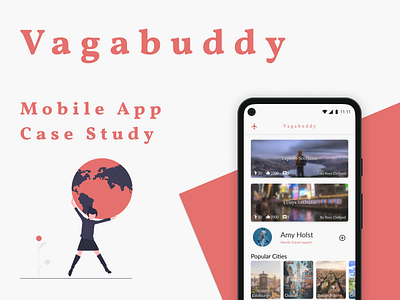 Vagabuddy - Mobile App android friends fun holiday material design mobile mobile app mobile design mobile ui pixel social travel ui ui design ux ux design