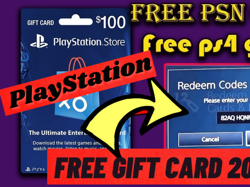 PSN Gift Free PlayStation Card Codes Generator by ripoj on Dribbble