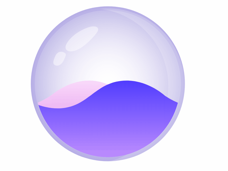 Floating Water Bubble Animation animation bubble bubbles design floating floating bubble motion motion design water