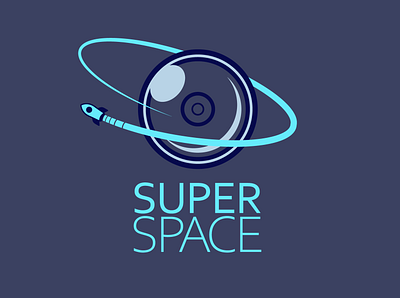 Super Space | Logo Design 360 360 camera augmented reality brand brand design brand identity branding cosmic filming icon iconic illustrator logo logo design logodesign space