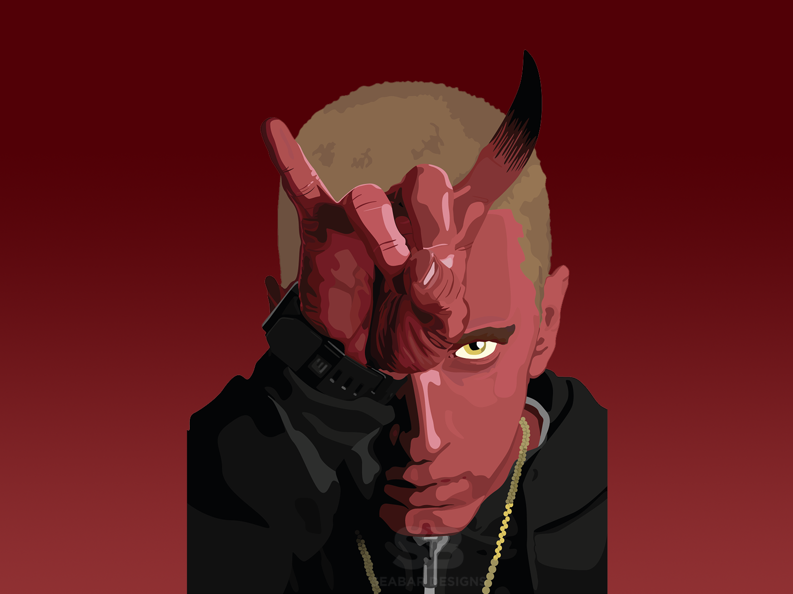 devil-eminem-halloween-theme-by-sean-barlow-on-dribbble