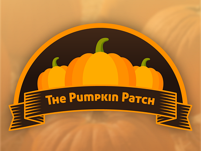 Pumpkin Patch Logo - Weekly Warm Up adobeillustator branding illustration logo logo design pumpkin logo weekly warmup