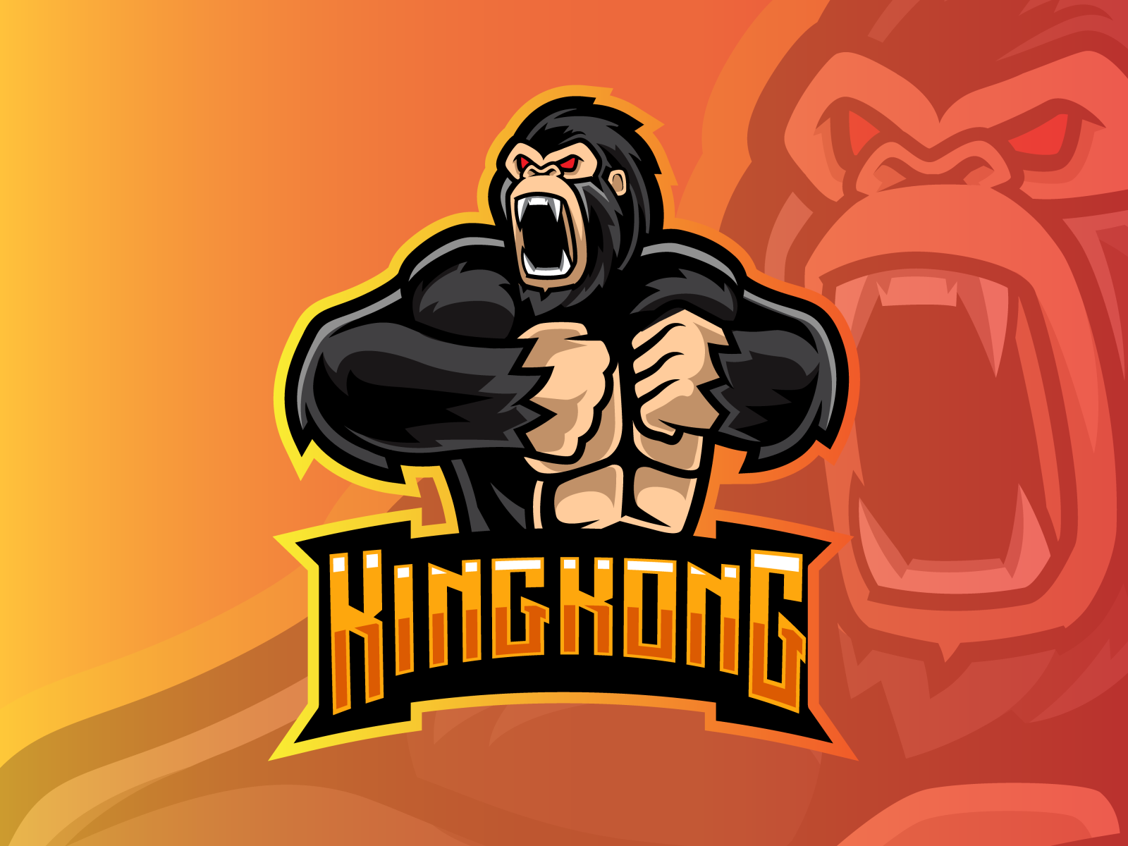 Logotipo Do Mascote King Kong Esport PNG , Mascote, Gorila, Animal Imagem  PNG e Vetor Para Download Gratuito