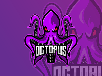 Octopus Mascot Logo logo logo design logo idea logo illustration logo mark logodesign logotype octopus logo octopus mascot logo octopus mascot logo design octopus mascot logo illustration